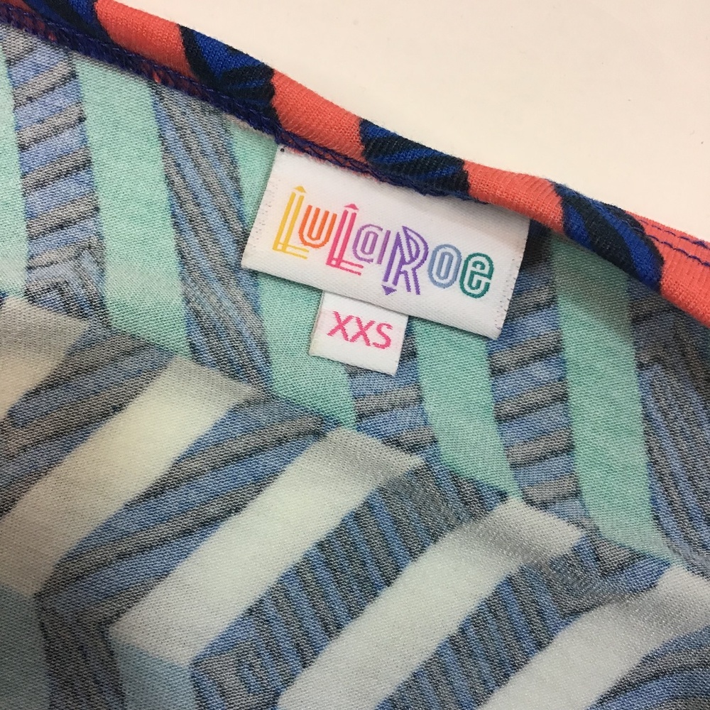 LuLaRoe Nicole‎ fitflare skater dress Striped Dress size XXS - Picture 6 of 8